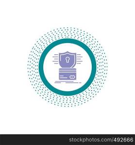 security, credit card, card, hacking, hack Glyph Icon. Vector isolated illustration. Vector EPS10 Abstract Template background