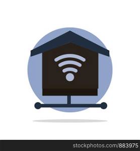 Security, Internet, Signal Abstract Circle Background Flat color Icon