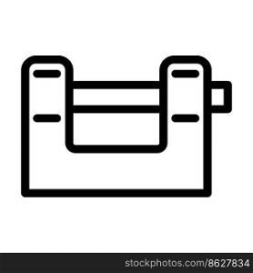 security padlock line icon vector. security padlock sign. isolated contour symbol black illustration. security padlock line icon vector illustration