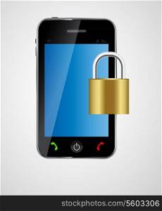 security phone concept vector illustration