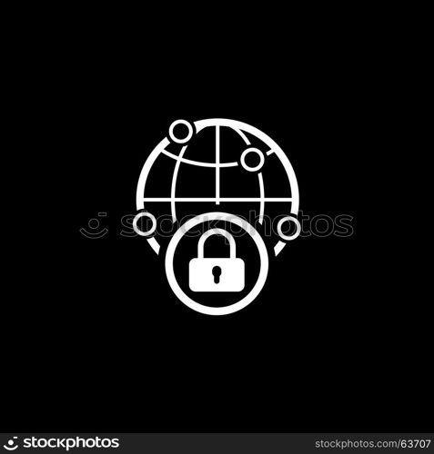 Security Point Icon. Flat Design.. Security Point Icon. Flat Design. Business Concept Isolated Illustration.