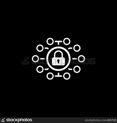 Security Point Icon. Flat Design.. Security Point Icon. Flat Design. Business Concept Isolated Illustration.