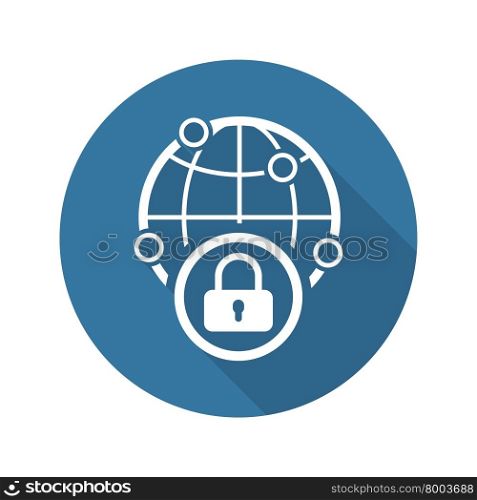 Security Point Icon. Flat Design.. Security Point Icon. Flat Design. Business Concept Isolated Illustration.