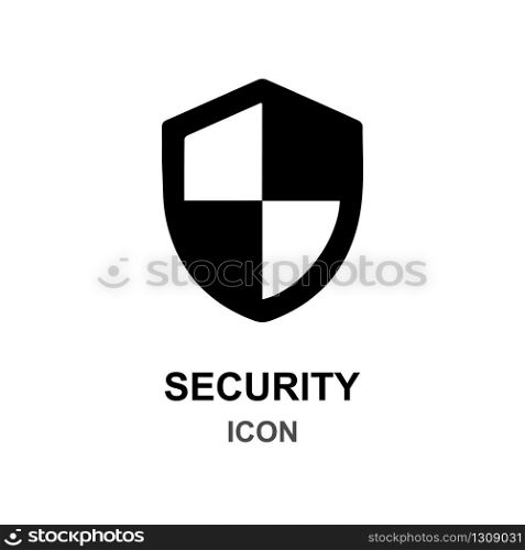 Security Protection Icon in black. Vector EPS 10