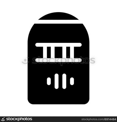 security robot, icon on isolated background