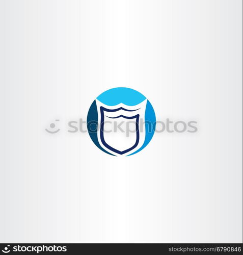 security shield vector logo icon design emblem