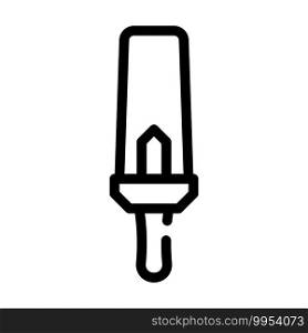 security tool of museum line icon vector. security tool of museum sign. isolated contour symbol black illustration. security tool of museum line icon vector illustration