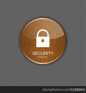 Security wood application icons