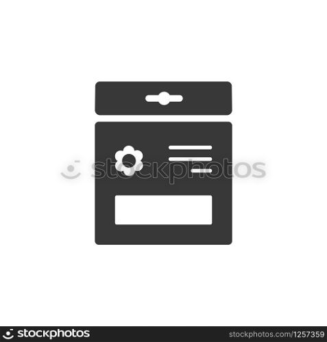 Seed bag. Isolated icon. Gardening glyph vector illustration.ai