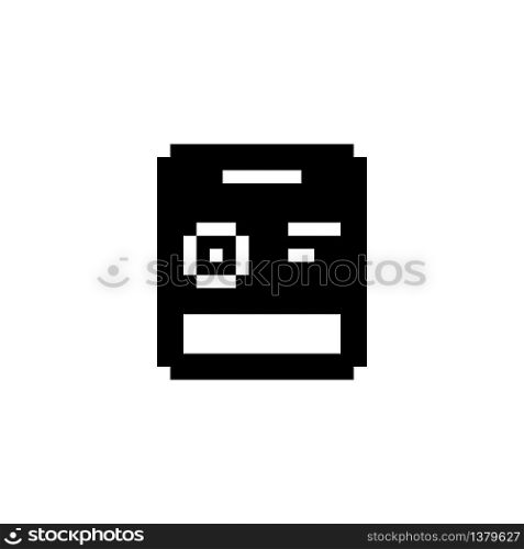 Seed bag. Pixel icon. Isolated gardening vector illustration