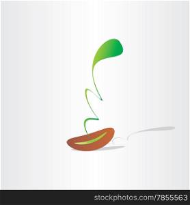 seed germination abstract plant birth growth eco design element