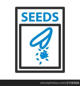 Seed Pack Icon. Editable Bold Outline With Color Fill Design. Vector Illustration.