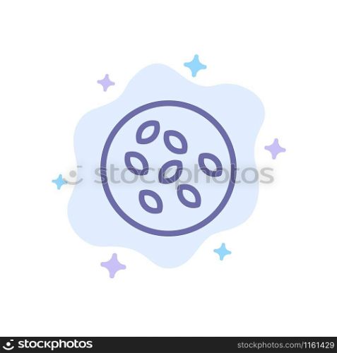 Seeds, Sesame, Sesame Seeds, Seamus Blue Icon on Abstract Cloud Background