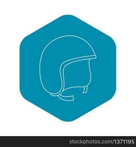 Segway helmet icon. Outline illustration of segway helmet vector icon for web. Segway helmet icon, outline style