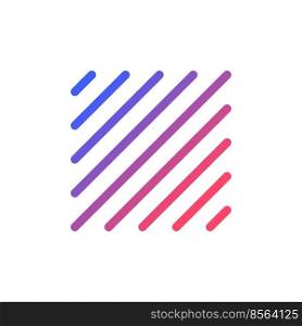 Selected area pixel perfect gradient linear ui icon. Portion of image. Photo and video editor. Line color user interface symbol. Modern style pictogram. Vector isolated outline illustration. Selected area pixel perfect gradient linear ui icon