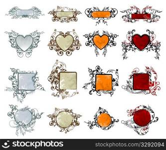 Selection of colourful ornate frames