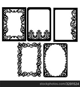 Selection of ornate frames