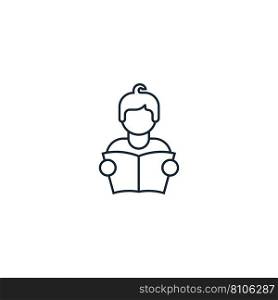 Self-learning creative icon from e-learning icons Vector Image