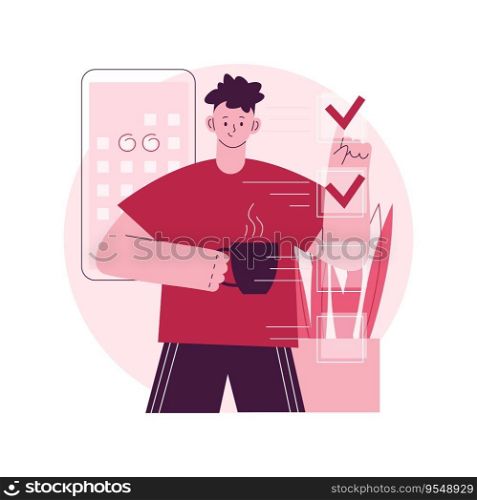 Self management abstract concept vector illustration. Personal management, self-regulation learning, self-organization course, auto motivation, productivity software, efficiency abstract metaphor.. Self management abstract concept vector illustration.
