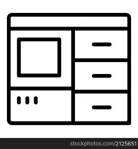 Self-service automat icon outline vector. Delivery parcel. Service package. Self-service automat icon outline vector. Delivery parcel