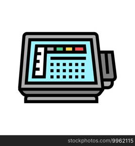 self service pos terminal color icon vector. self service pos terminal sign. isolated symbol illustration. self service pos terminal color icon vector illustration