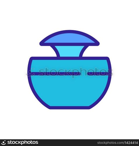 self-spraying automatic air filter in house icon vector. self-spraying automatic air filter in house sign. color symbol illustration. self-spraying automatic air filter in house icon vector outline illustration