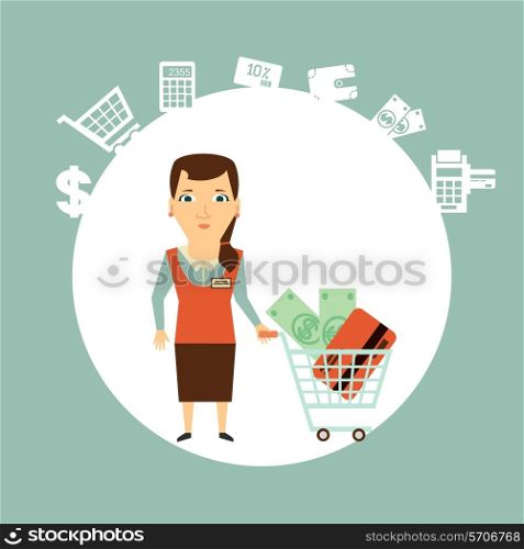 seller offers to pay in cash or card illustration