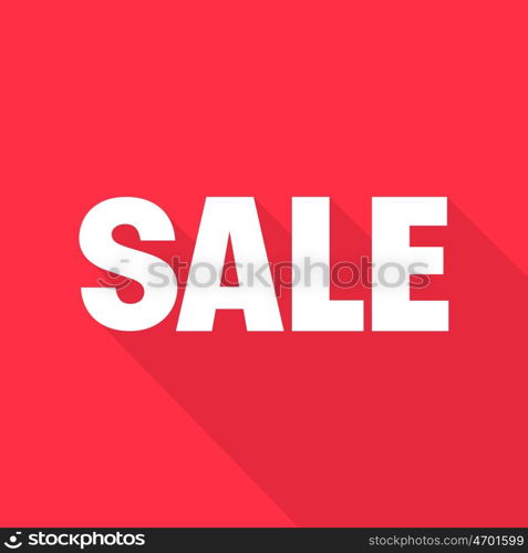 Selling on a red background. Vector illustration