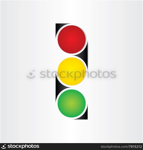 semaphore abstract traffic sign symbol red yellow green