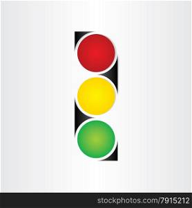semaphore abstract traffic sign symbol red yellow green