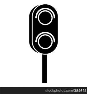 Semaphore trafficlight icon. Simple illustration of semaphore vector icon for web design. Semaphore trafficlight icon, simple style