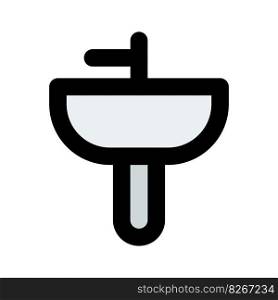 Semi pedestal wash basin for restrooms