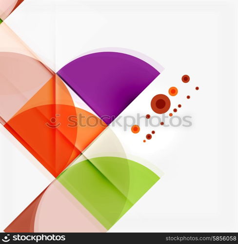 Semicircle triangle pattern. Abstract mosaic background, online presentation website element or mobile app cover