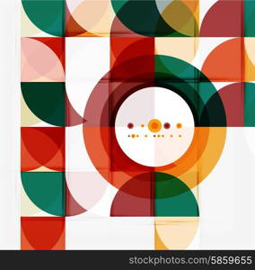 Semicircle triangle pattern. Abstract mosaic background, online presentation website element or mobile app cover