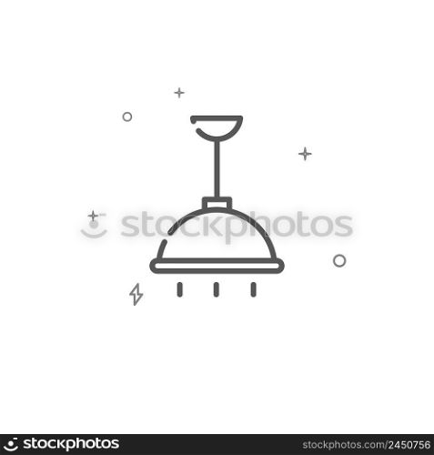 Semicircular ceiling l&simple vector line icon. L&symbol, pictogram, sign isolated on white background. Editable stroke. Adjust line weight.. Semicircular l&simple vector line icon. L&symbol, pictogram, sign isolated on white background. Editable stroke