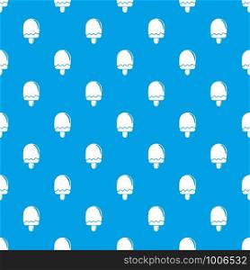Semicircular ice cream pattern vector seamless blue repeat for any use. Semicircular ice cream pattern vector seamless blue