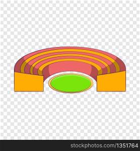 Semicircular stadium icon in cartoon style isolated on background for any web design . Semicircular stadium icon, cartoon style