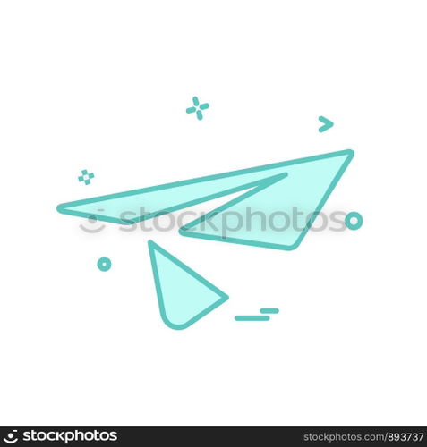Send button icon design vector