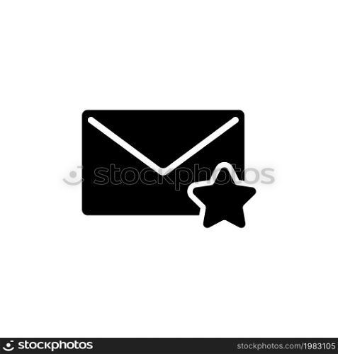 Send Favorite Mail, Envelope and Star. Flat Vector Icon illustration. Simple black symbol on white background. Send Favorite Mail, Envelope and Star sign design template for web and mobile UI element. Send Favorite Mail, Envelope and Star. Flat Vector Icon illustration. Simple black symbol on white background. Send Favorite Mail, Envelope and Star sign design template for web and mobile UI element.