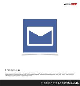 Send Mail icon - Blue photo Frame