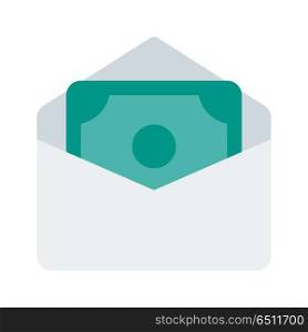 send money, icon on isolated background