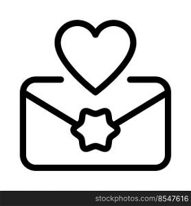 Sending love message in envelope.