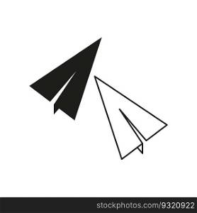 sending message icon, paper plane sign. Vector illustration. Stock image. EPS 10.. sending message icon, paper plane sign. Vector illustration. Stock image.