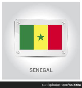 Senegal flags design vector