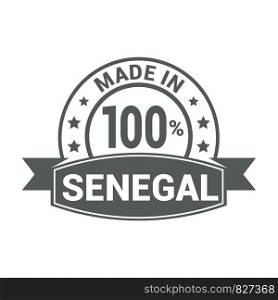 Senegal stamp design vector