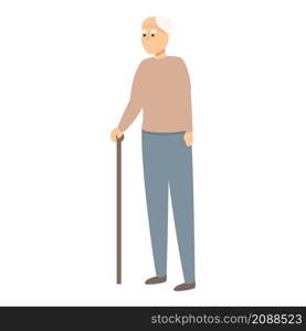Senior man icon cartoon vector. Old grandfather. Age people. Senior man icon cartoon vector. Old grandfather