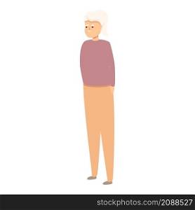 Senior woman icon cartoon vector. Grandma lady. Old people. Senior woman icon cartoon vector. Grandma lady