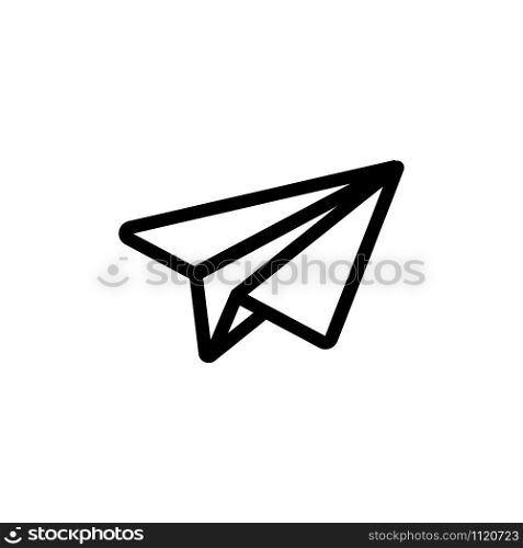 sent the letter icon vector. A thin line sign. Isolated contour symbol illustration. sent the letter icon vector. Isolated contour symbol illustration