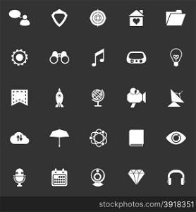 SEO icons on gray background, stock vector