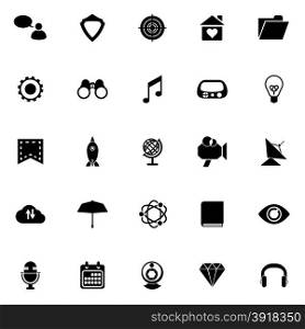 SEO icons on white background, stock vector